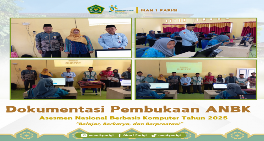 Giat Asesmen Nasional Berbasis Komputer ( ANBK ) di MAN 1 Parigi