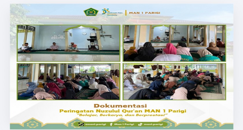 Keluarga Besar MAN 1 Parigi Peringati Malam Nuzulul Quran