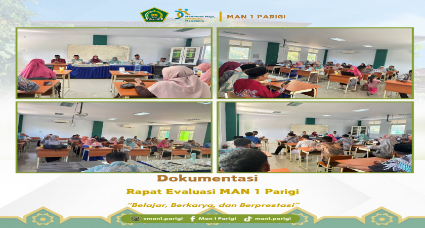 MAN 1 Parigi Gelar Rapat Evaluasi Program Kerja