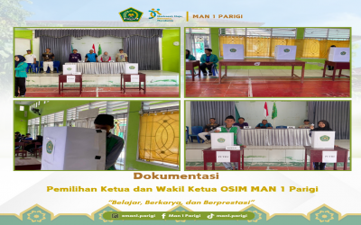 Pemilihan OSIM MAN 1 Parigi Digelar Layaknya Pemilu